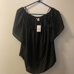 J Crew Tie Cold-Shoulder Top